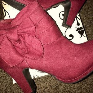Rampage Booties Burgundy/Wine Red Size 9.5